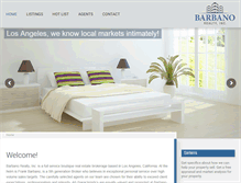 Tablet Screenshot of barbanorealty.com